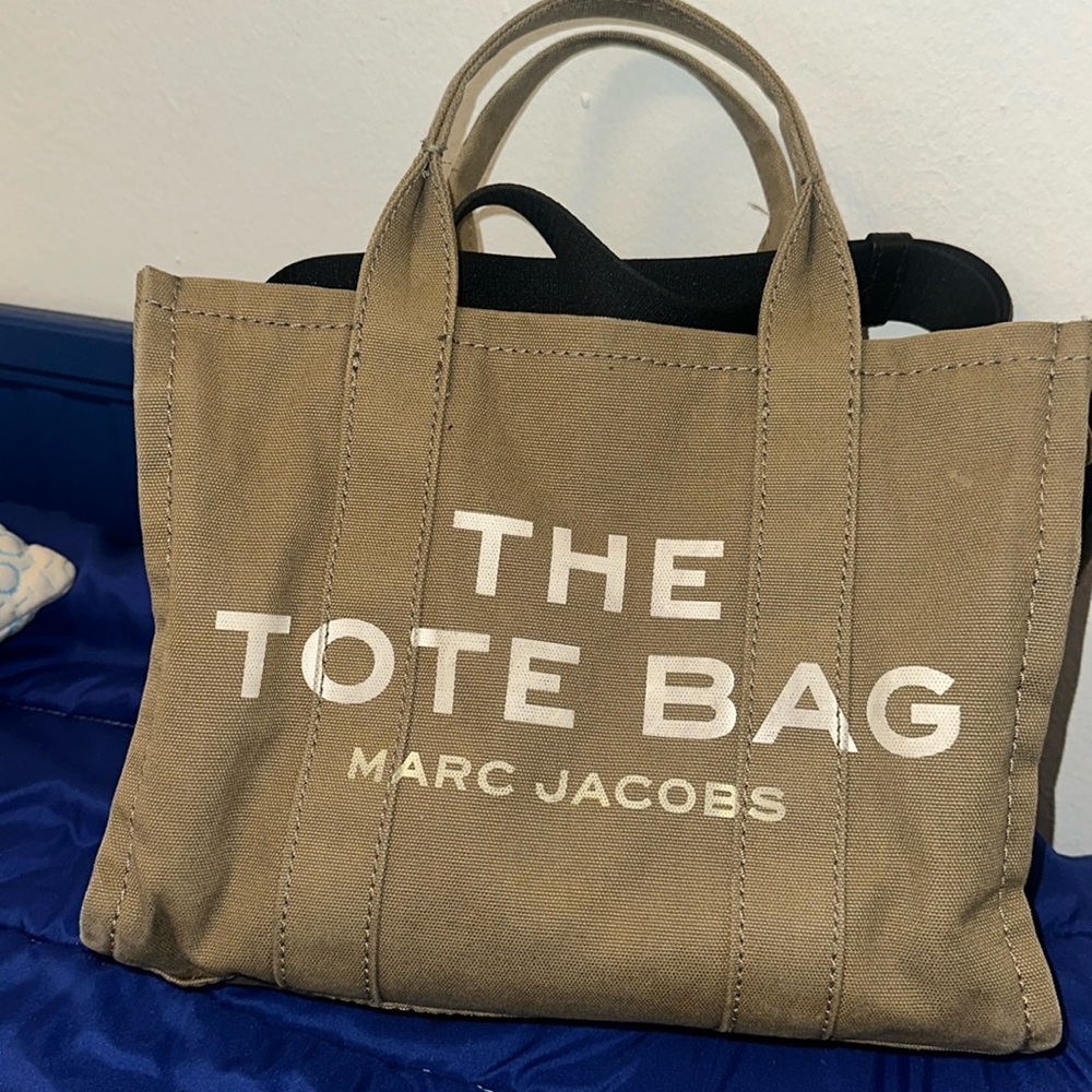 MARC JACOBS TOTE BAG WITH CANVAS STRAP